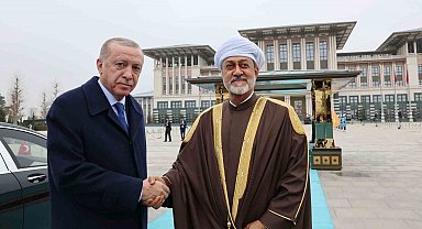Cumhurbaşkanı Erdoğan, Umman Sultanı El Said'i resmi törenle karşıladı