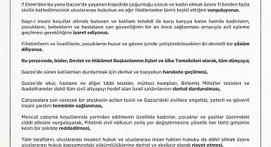 Emine Erdoğan: "İsrail ateşiyle sınanan tüm mazlumların güvene ve hak ettikleri barışa ulaşmaları için kararlılıkla mücadeleye devam edeceğiz"