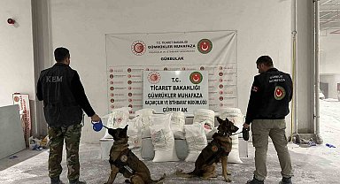 Gürbulak Sınır Kapısı'nda 4 buçuk tondan fazla uyuşturucu ele geçirildi