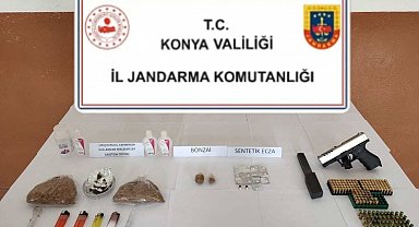 Konya'da jandarmadan uyuşturucu operasyonu