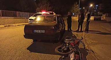 Konya'da motosiklet ile otomobil çarpıştı: 2 yaralı