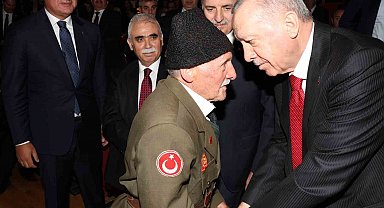 Kore Gazisi Uzun, Cumhurbaşkanı Erdoğan ile bir araya geldi