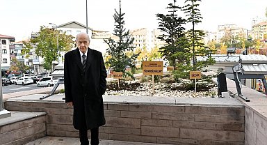MHP'den dikkat çeken paylaşım: "Bahçeli genel merkez önüne 'Biz Kardeşiz Ağaçları' dikti"
