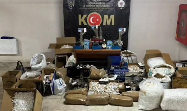 Niğde'de 330 kilo kaçak tütün ele geçirildi