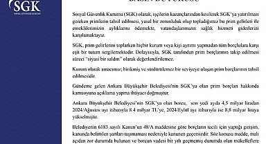 SGK: " SGK ile rızaen anlaşma yapıldığı iddiası gerçeği yansıtmıyor"