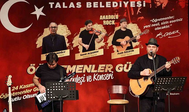 Talas'ta Öğretmenler Günü'ne özel konser ve söyleşi