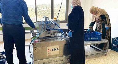 TİKA Filistin'de sabun imalathanesi kurdu