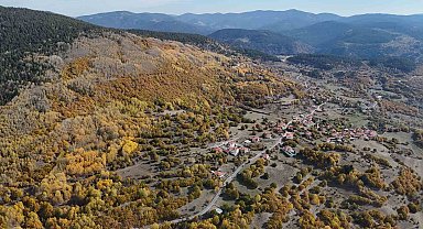 Vatandaşlar kış öncesi güzel havanın tadını eşsiz doğa manzarasıyla çıkardı