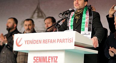 Yeniden Refah lideri Erbakan: "İsrail ile ticaretimiz yoksa İstanbul ve Mersin'de İsrail şirketlerine ait gemiler ne arıyor"