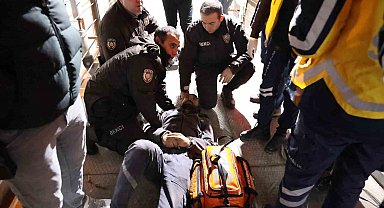 Aksaray'da intihara kalkışan genci bekçiler kurtardı