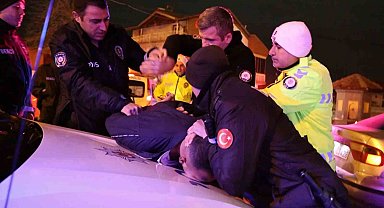 Alkollü şekilde polisten kaçtı, kaza yapıp yakalanınca polisi valiye şikayet etmekle tehdit etti