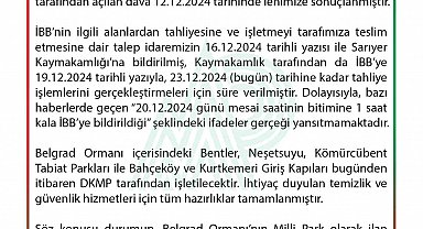 Belgrad Ormanındaki işletmeler artık DKMP tarafından işletilecek