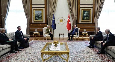 Cumhurbaşkanı Erdoğan, AB Komisyonu Başkanı von der Leyen ile görüştü