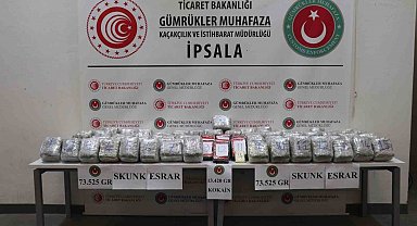 Gümrük Muhafaza ekipleri İpsala ve Esendere Gümrük Kapısı'nda zehir tacirlerine geçit vermedi