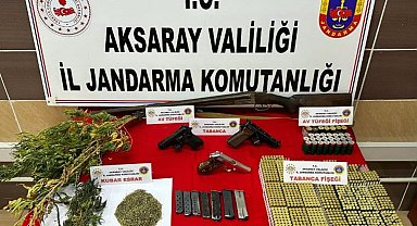 Jandarmadan uyuşturucu ve kaçak silah operasyonu