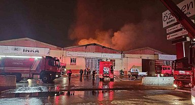 Kayseri'deki fabrika yangını 3 saatte söndürüldü