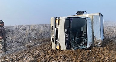 Kulu'da kamyonet devrildi: 1 yaralı