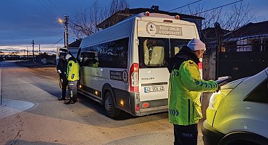 Kulu'da okul servisleri denetlendi