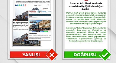 KYK, Bartın'da bir yurtta asansörün düştüğü iddialarını yalanladı
