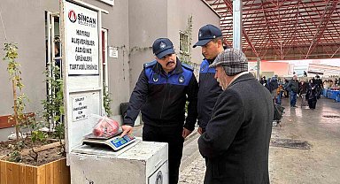 Sincan Belediyesinden pazar ve işyerlerine denetim