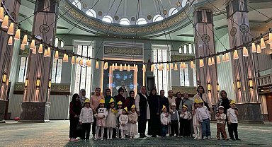 Sincanlı miniklerden Millet Camii'ne ziyaret