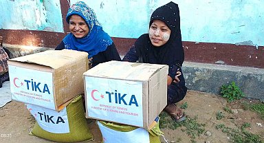 TİKA, Türkiye'nin yardım elini Myanmar'da afetzedelere uzattı