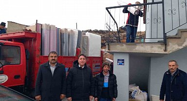 Tüp patlamasında hasar gören ev onarıldı