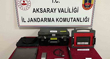 Aksaray'da define avcıları suçüstü yakalandı