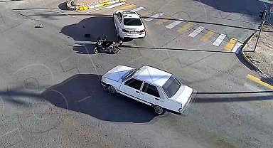 Aksaray'da yaşanan trafik kazaları KGYS kameralarında