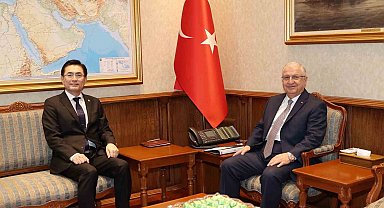 Bakan Güler, Kore Cumhuriyeti'nin Ankara Büyükelçisi Jeong'u kabul etti