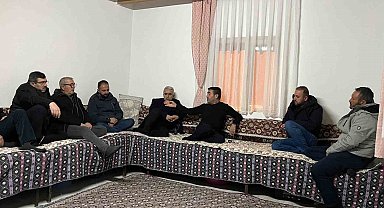 Başkan Metin kavgada yaralananları ziyaret etti
