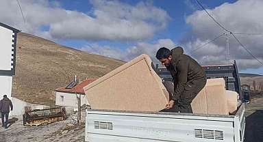 Bünyan Belediyesi'nden yangında mağdur olan aileye destek