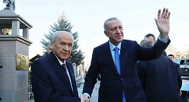 Cumhurbaşkanı Erdoğan, MHP Lideri Bahçeli ile bir araya geldi