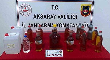 Jandarmadan sahte içki operasyonu: 1 gözaltı