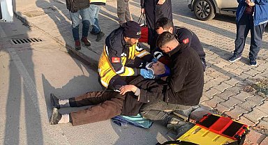 Karaman'da otomobilin çarptığı yaşlı adam yaralandı, sürücü başından bir an olsun bile ayrılmadı