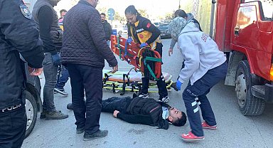 Karaman'da otomobilin çarptığı yaya yaralandı