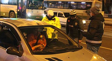 Kayseri'de yılbaşında araç ve yayalar denetlendi