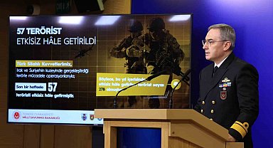 MSB duyurdu: Son bir haftada 57 terörist etkisiz hale getirildi