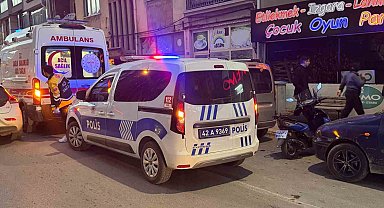 Tartıştığı kocasının elinde bıçağı görünce ikinci kattan atladı