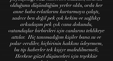 Yangında 15 kişiyi kurtardığı sosyal medya paylaşımıyla öğrenildi