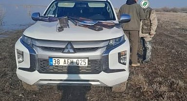 Akgöl'de yasa dışı avlanan 5 kişiye idari işlem uygulandı