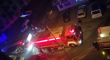 Ankara'da 5 katlı binada korkutan yangın