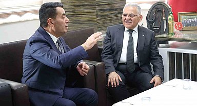 Başkan Büyükkılıç'tan Bünyan Belediye Başkanı Metin'e ziyaret