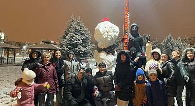 Başkent'te karın keyfini çocuklar çıkardı