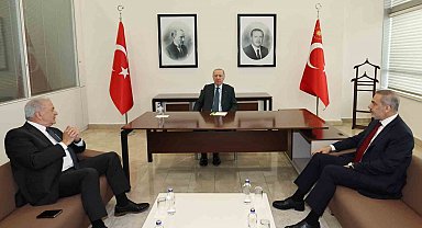 Cumhurbaşkanı Erdoğan, eski Yunanistan Dışişleri Bakanı Avramopoulos'u kabul etti