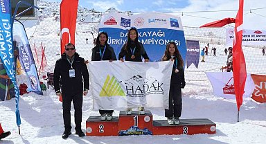 Dağ Kayağı Gençler ve Büyükler Türkiye Şampiyonası Kayseri'de yapıldı