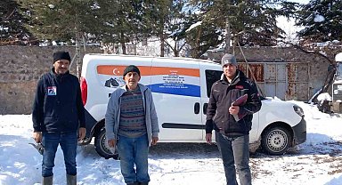 Damızlık Birliği personelini kar durdurmadı, hizmetler devam etti