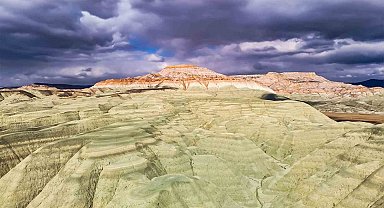 Doğanın renkli mirası havadan görüntülendi