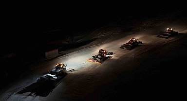 Erciyes'te çalışmalar 24 saat devam ediyor