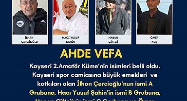 Kayseri 2. Küme gruplarının isimleri belli oldu